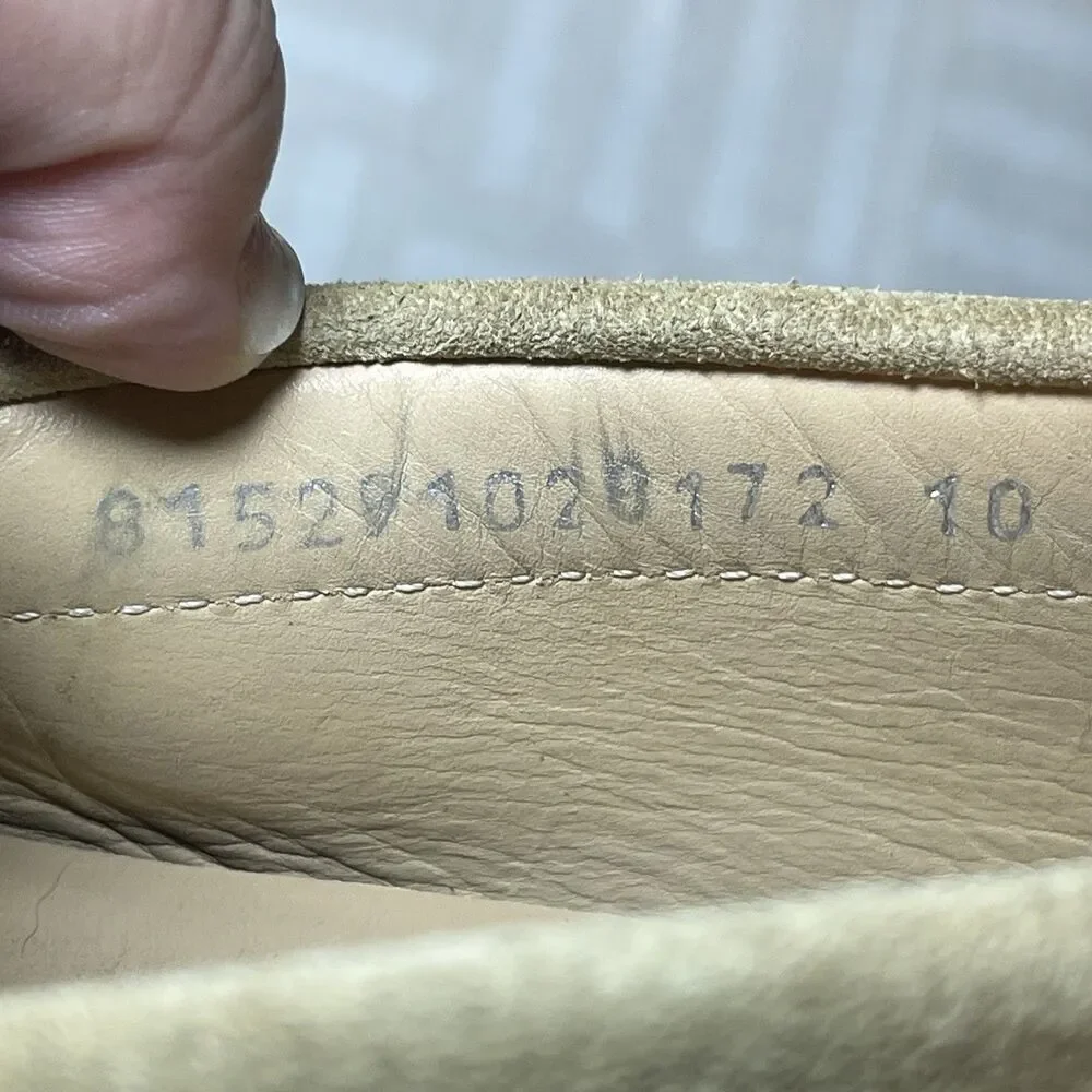 Jack Erwin Parker Driving Loafer Suede Men's Size 10 M Tan Made In Portugal